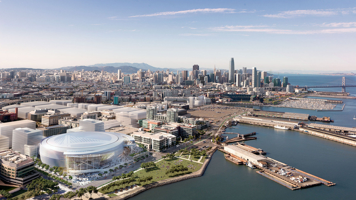 Här är den nya designen på arenan i San Fransisco.
